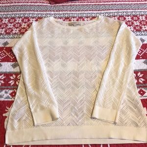 Loft lace like sheer sweater